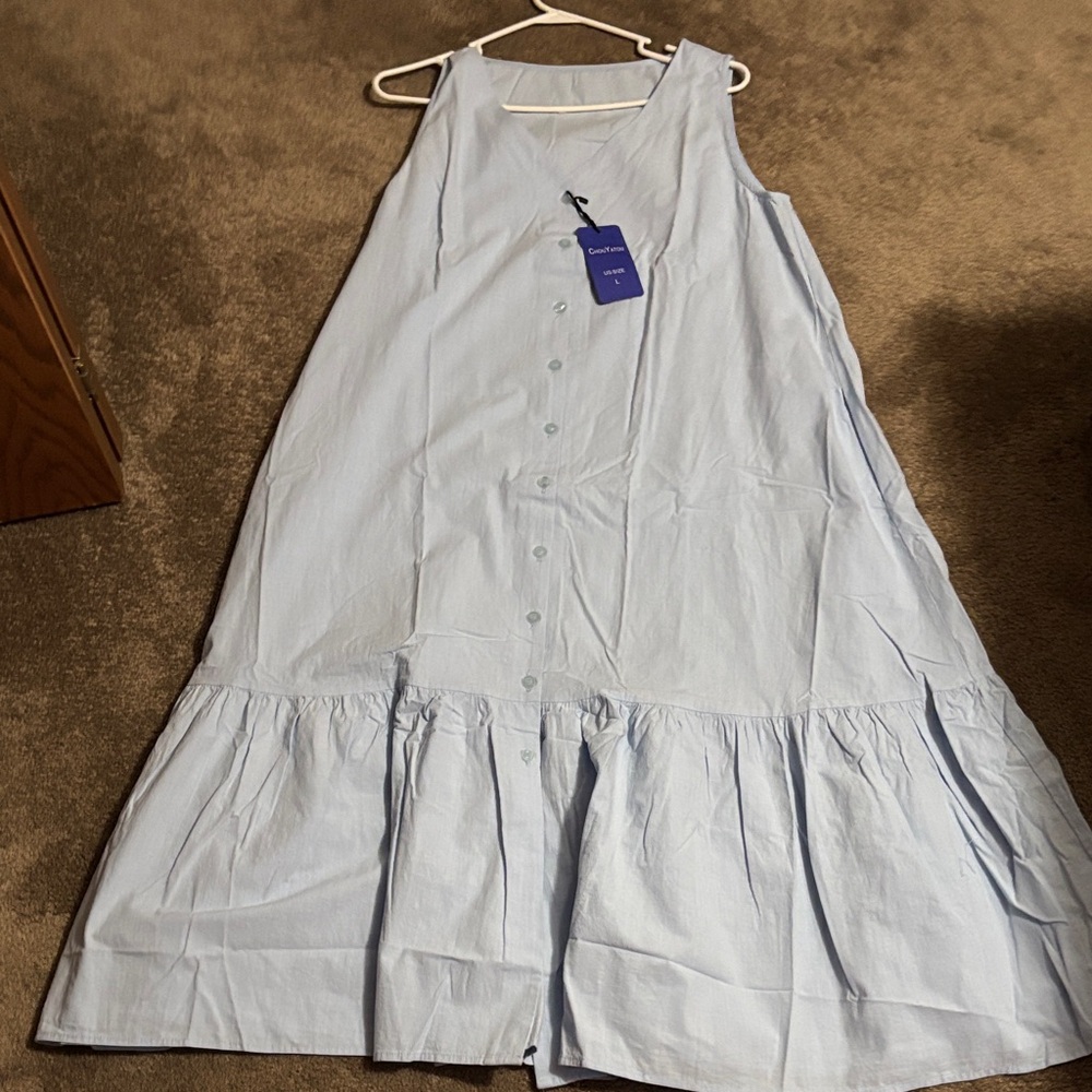 Light Blue Sleeveless Dress